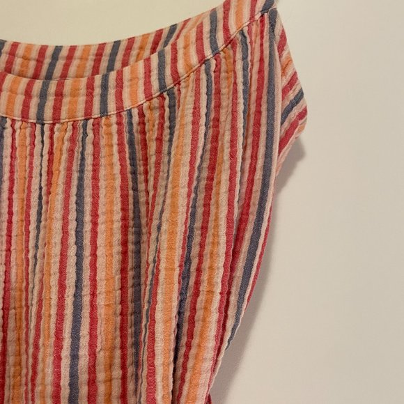 Pink, blue, yellow striped Gap Sundress - Picture 3 of 5